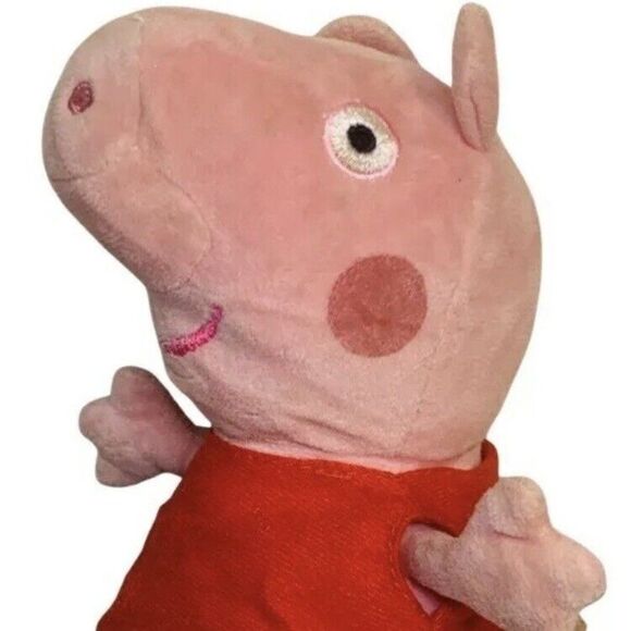2003 Peppa Pig Official Red Dress Plush Limited Edition Stuffed Animal Toy Doll - Picture 1 of 8